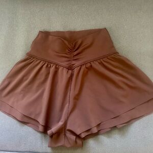 Aerie High-Waisted Brown Shorts